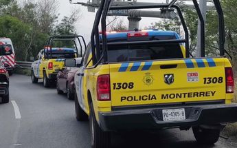 La Policía de Monterrey atendió el hecho. | Agustín Martínez