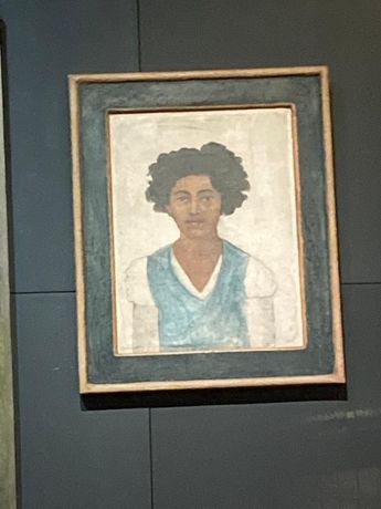 Primer autorretrato de Frida Kahlo exhibido en el Museo de La Milarca. | Carlos Ortega