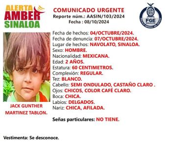 Hermanito menor desaparecido. | Especial