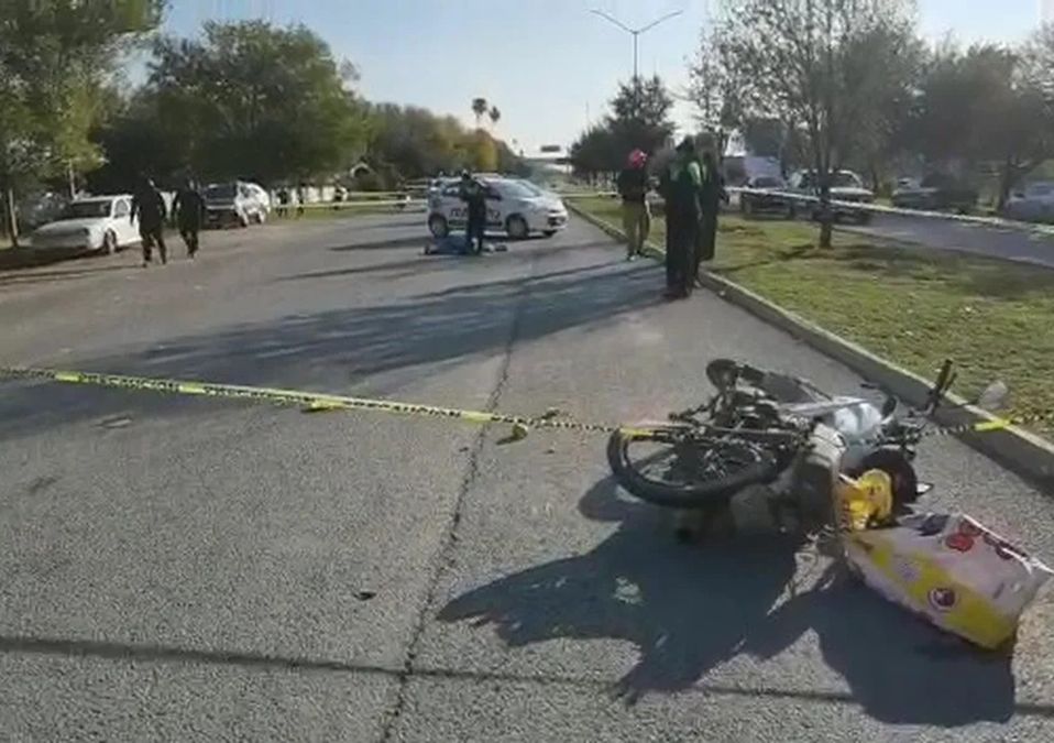 Motociclista muere en un accidente vial en Montemorelos, NL
