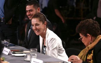 Claudia Sheinbaum, Ernestina Godoy y García Harfuch / Juan Carlos Bautista.