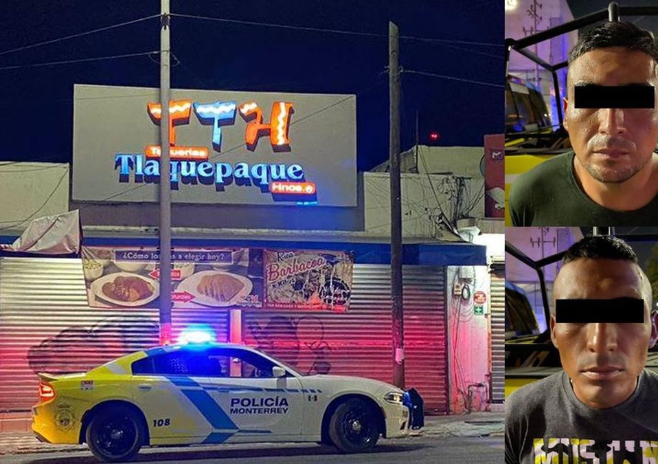 Hermanos regios asaltan con cuchillos una taquería | Especial