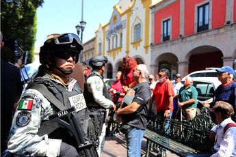 Guardia Nacional con alcalde de Celaya. | Dany Béjar.