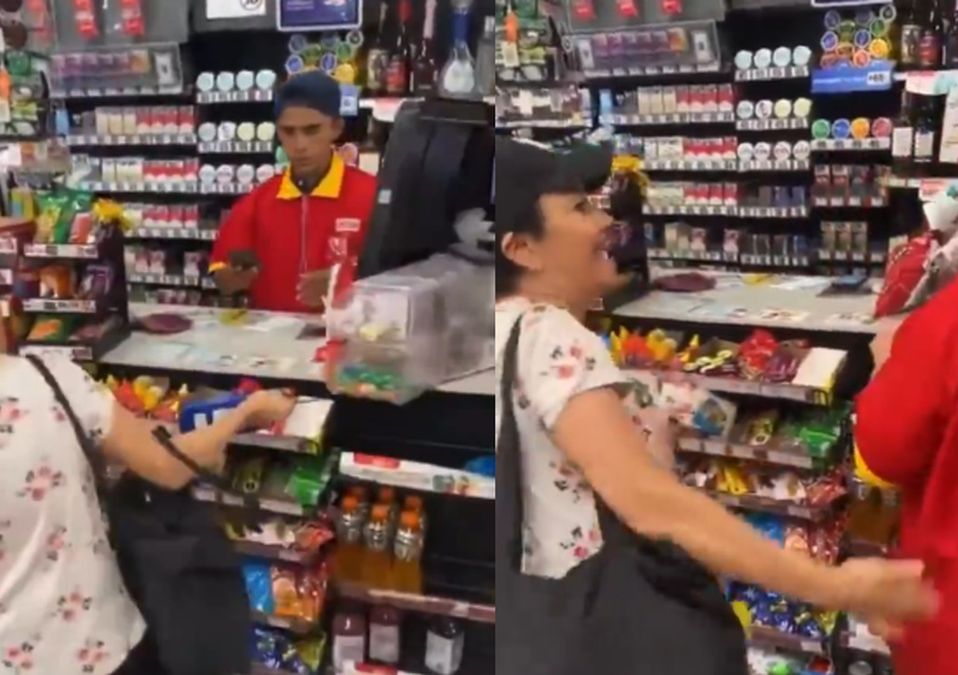 La mujer perdió el control y agredió a los empleados/ Especial