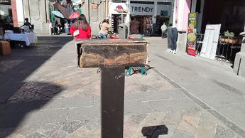 La conocida escultura de alas ha sido una de las más dañadas al grado de que tuvo que ser retirada / Angélica Tenahua