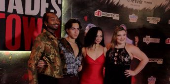 Parte del elenco de Hadestown durante la alfombra roja en el Showcenter Complex. | Tadeo Gómez
