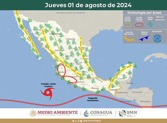 Clima México 1 agosto