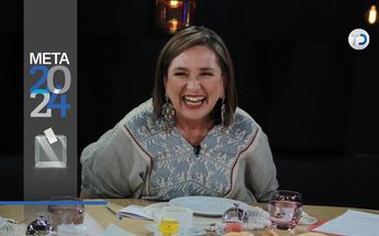 Xóchitl Gálvez en Café Milenio. / Daniel López
