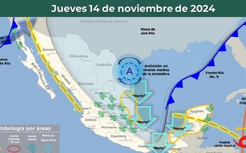 Clima en México por frente frío 10