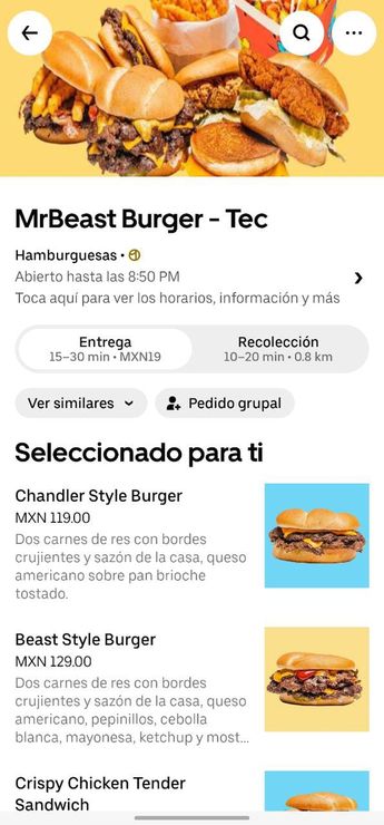 Mr Beast Burger en Monterrey / Captura de pantalla