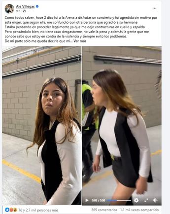 Alejandra Villegas reveló que no actuará legalmente contra su agresora. | Especial