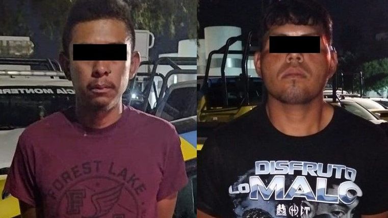 Las autoridades capturaron a Prudencio “N” de 27 años y Salatiel “N” de 22. | Cortesía