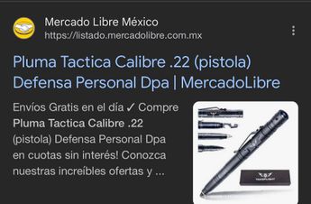 Los bolígrafos pistola se pueden conseguir con balística de calibre .22 en sitios como Mercado Libre / Especial