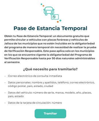 El trámite se puede realizar en línea sin costo alguno | Web: Verificación Responsable Jalisco