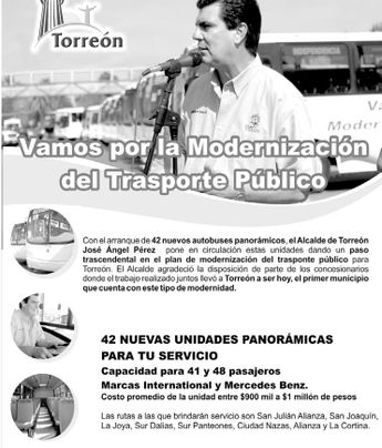 En el 2007 se estrenaron los camiones "panorámicos" los cuales hoy siguen circulando