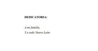 Dedicatorias y agradecimientos del mandatario dentro de sus tesis doctoral. | Cortesía