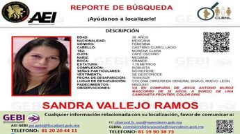Ficha de búsqueda de Sandra Vallejo