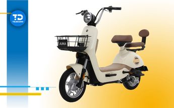 Motocicleta eléctrica marca Aima Sweety Plus modelo 2023 con una potencia de 350 watts.