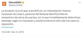 Metro CdMx / X