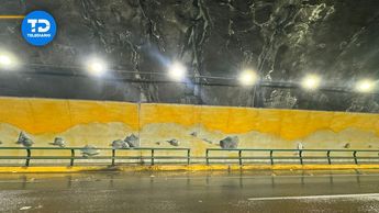 Túnel de la Loma Larga registra una fuga de agua extensa provocando encharcamientos.| Marcela Cuevas