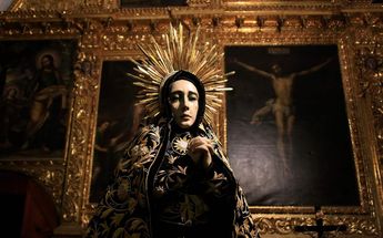 La Virgen de la Soledad es la segunda imagen en el orden de la Procesión de Viernes Santo en Puebla | Andrés Lobato
