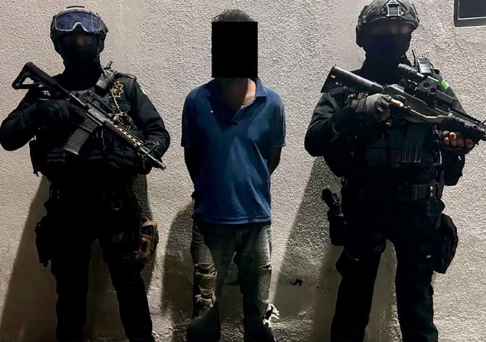 Eduardo “N” de 37 años fue detenido en el kilómetro 149 de la vía. | Cortesía