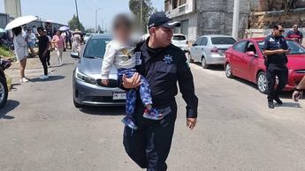 La madre arribó minutos después de rescate. | Guardia Civil Michoacán
