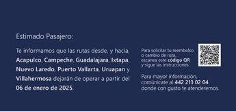 Anuncio de vuelos cancelados en la página de Mexicana de Aviación