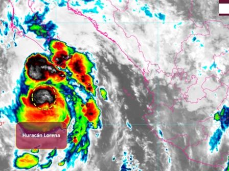El huracán Lorena provocará lluvias en varios estados. | Especial