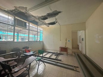 Escuela afectada. | Sandra González
