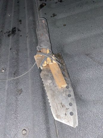 Cuchillo hechizo con que el hombre realizó el asalto. | Cortesía