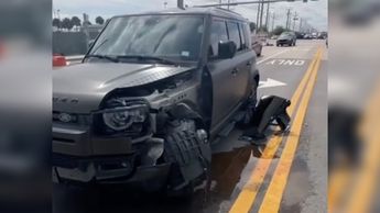 Su camioneta fue pérdida total.