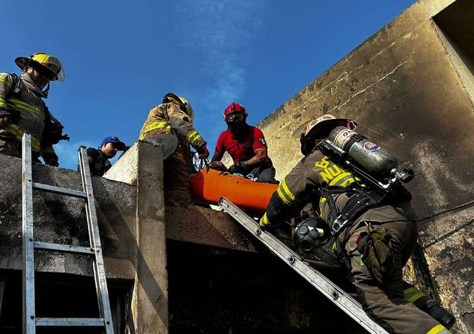 Incendio en una vivienda de la colonia Del Norte. | Cortesía