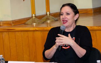 Diana M. Farías Ortegón, directora de la Escuela Superior de Música y Danza de Monterrey durante conferencia de prensa. | Cortesía