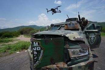 Tanque decomisado del CJNG. / Agencia Cuartoscuro