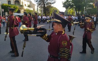 Banda de Guerra en la Romería 2023 / Dalia Rojas