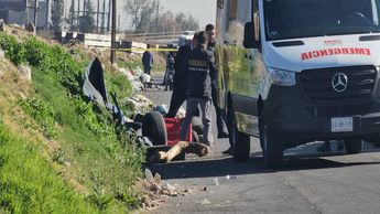 El torso de un hombre fue encontrado dentro de una maleta roja en Neza | Luis Alfaro