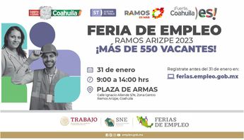 La primera feria del empleo será el 31 de enero.