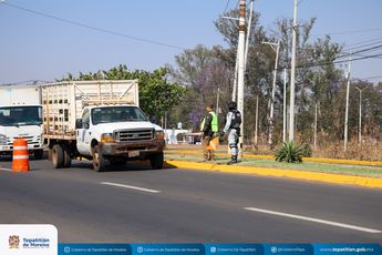 Fuerzas de seguridad apoyan a cuidar los caminos de acceso a Tepatitlán. | Gobierno de Tepatitlán de Morelos