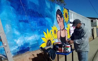 El mural fue colocado en Ensenada /Azucena Rangel
