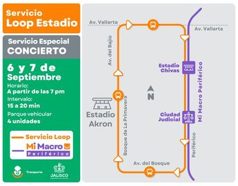 Servicio especial de Mi Macro Periférico para el concierto de Shakira | @TransporteJal vía X