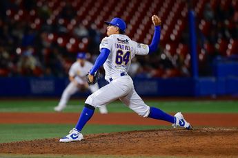 La primera actuación que tiene en el MLB lo cerró con una efectividad de 4.50 | Cortesía Charros de Jalisco