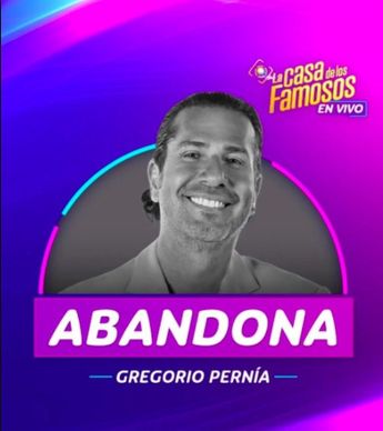Gregorio Pernía es el segundo en abandonar voluntariamente La Casa de los Famosos 4