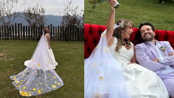 Vestido de novia de Daniela Luján / Instagram SLVDR
