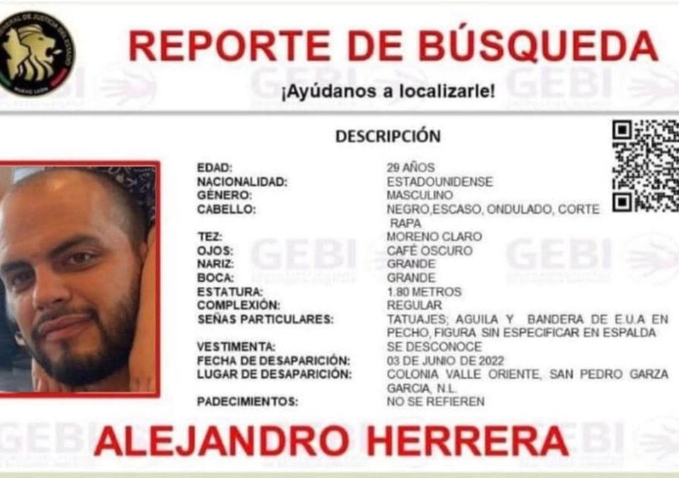 Reportan muerte de joven estadounidense que desapareció en San Pedro