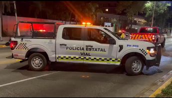 Agentes de la Policía Vial apoyaron en el resguardo de la zona. | Javier León