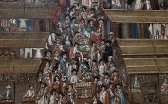 El Baratillo por Diego García el Conde / Museo Nacional de Historia de México, sala 2