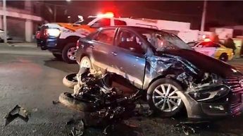 Un motociclista resultó lesionado luego de un choque en la colonia Central. | Leyda Estrada
