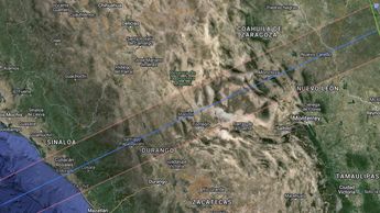 Eclipse solar anular en Torreón del año 2056