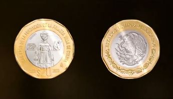 Así es la nueva moneda de 20 pesos. | Especial